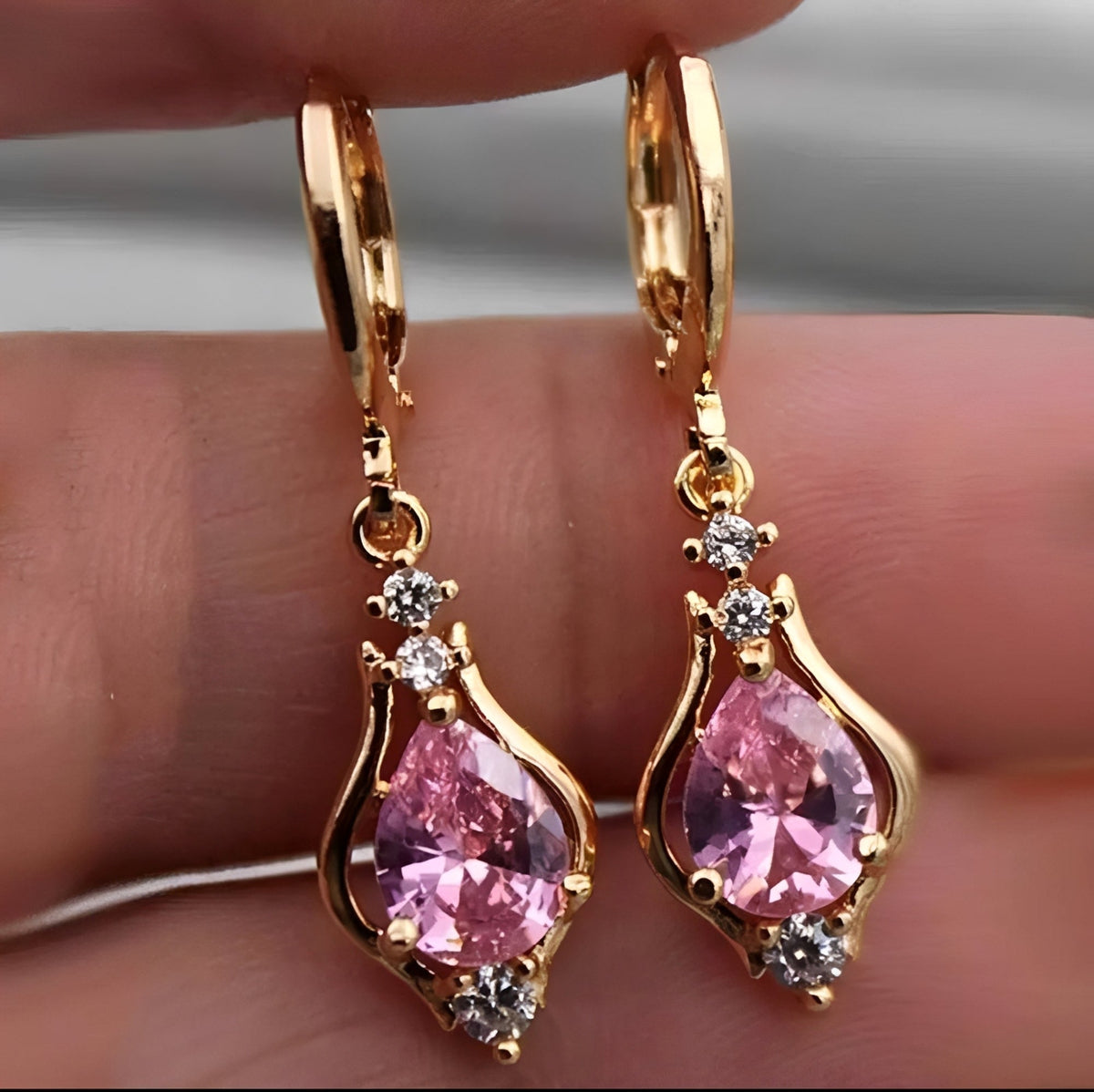 Kate - Rainbow Heart Earrings