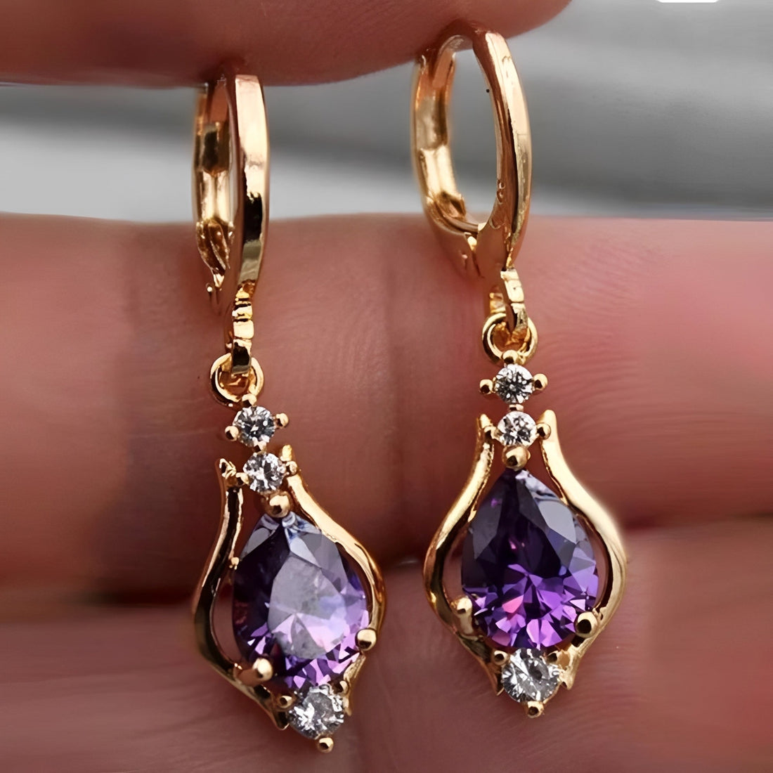 Kate - Rainbow Heart Earrings