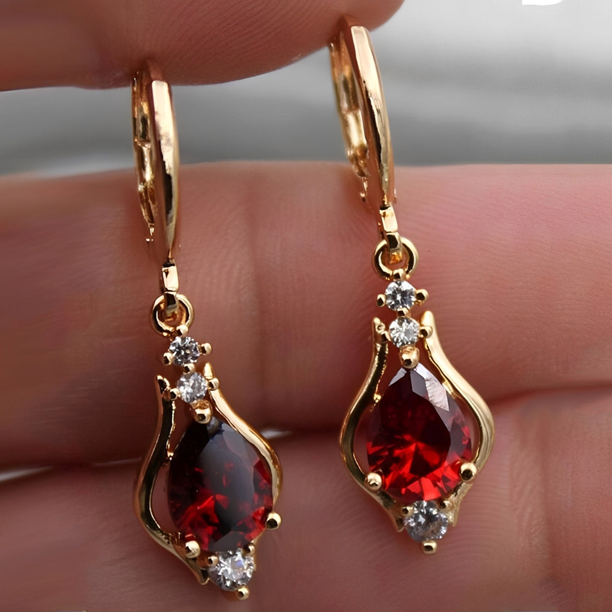 Kate - Rainbow Heart Earrings