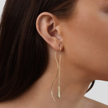 Amaris – Earrings featuring Golden Drops and Tassels