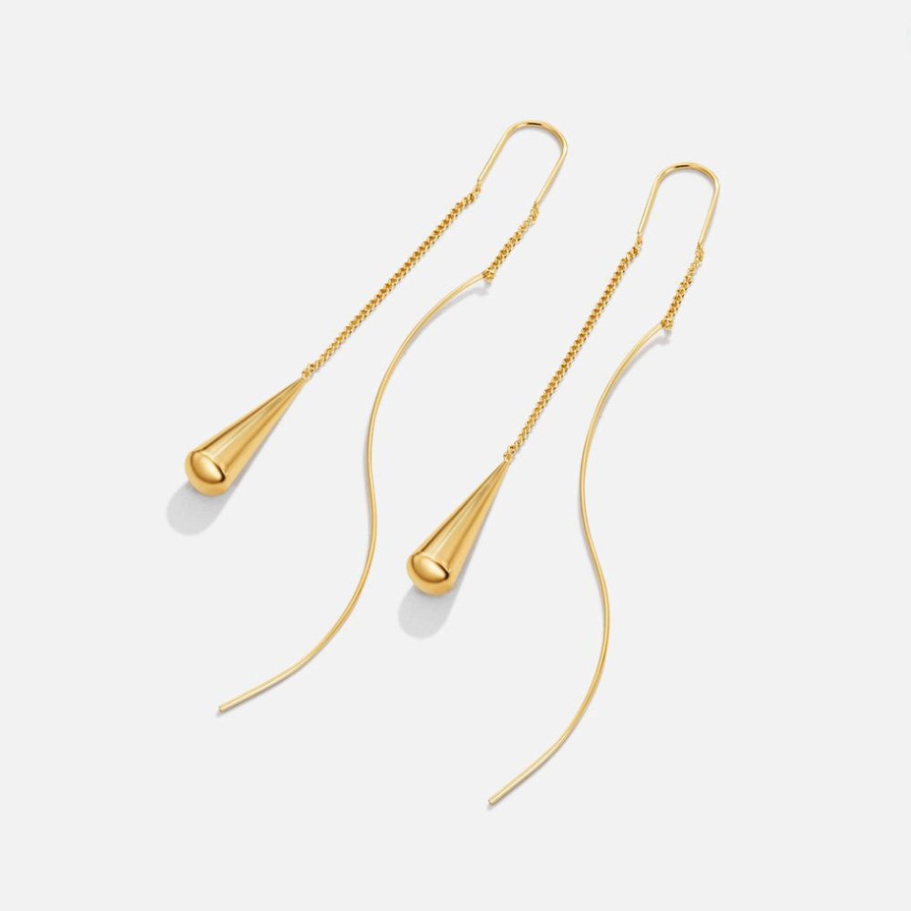 Amaris – Earrings featuring Golden Drops and Tassels