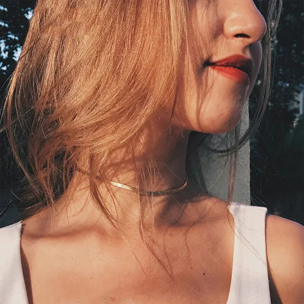 Elizabeth – Snake Chain in Gold