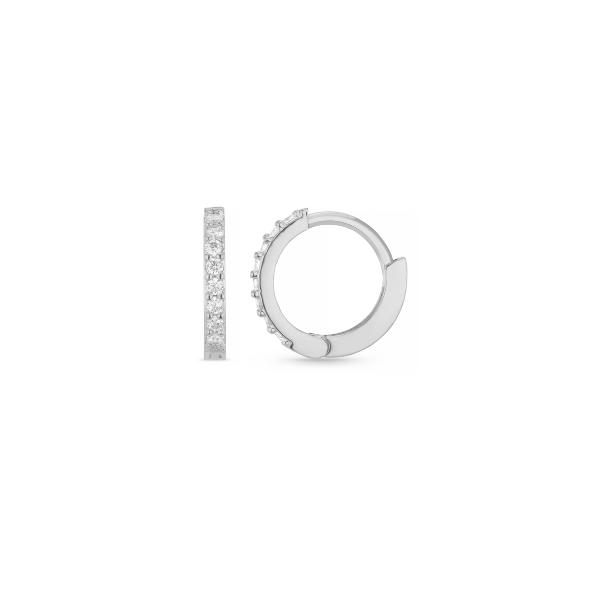 Maila – Silver-Plated Hoops with Shine