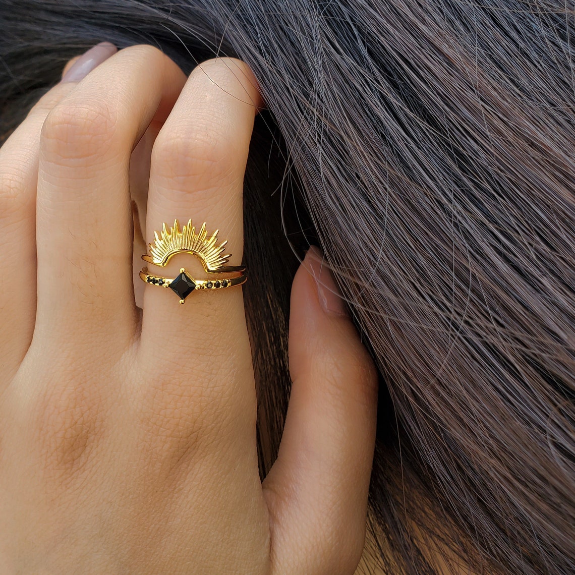Sunray Ring - Rising Sun Ring