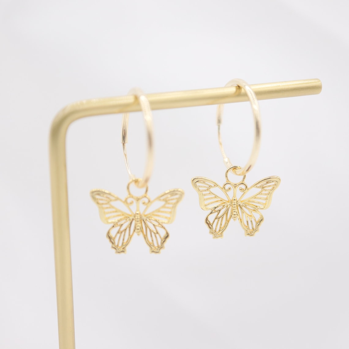 Earrings featuring Butterfly Design - Hollow Style