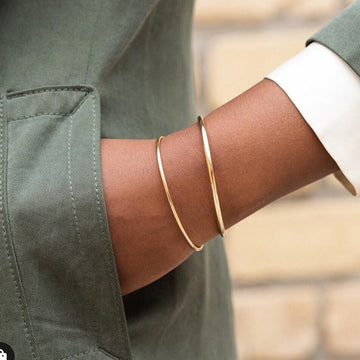 Timeless Bangle - Gold Slip-On Bracelet