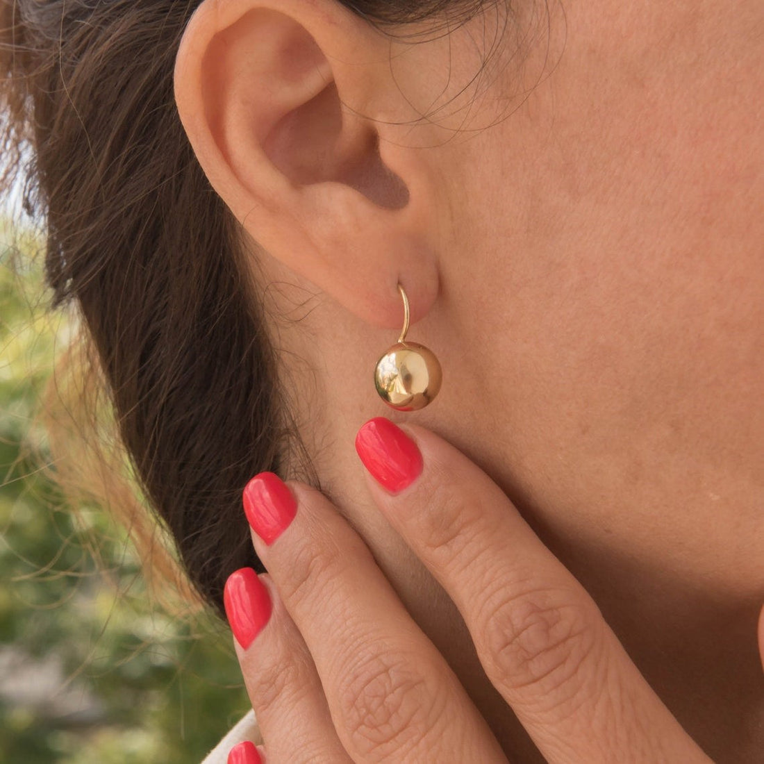 Ball Earrings - Bright Circular Ear Hooks
