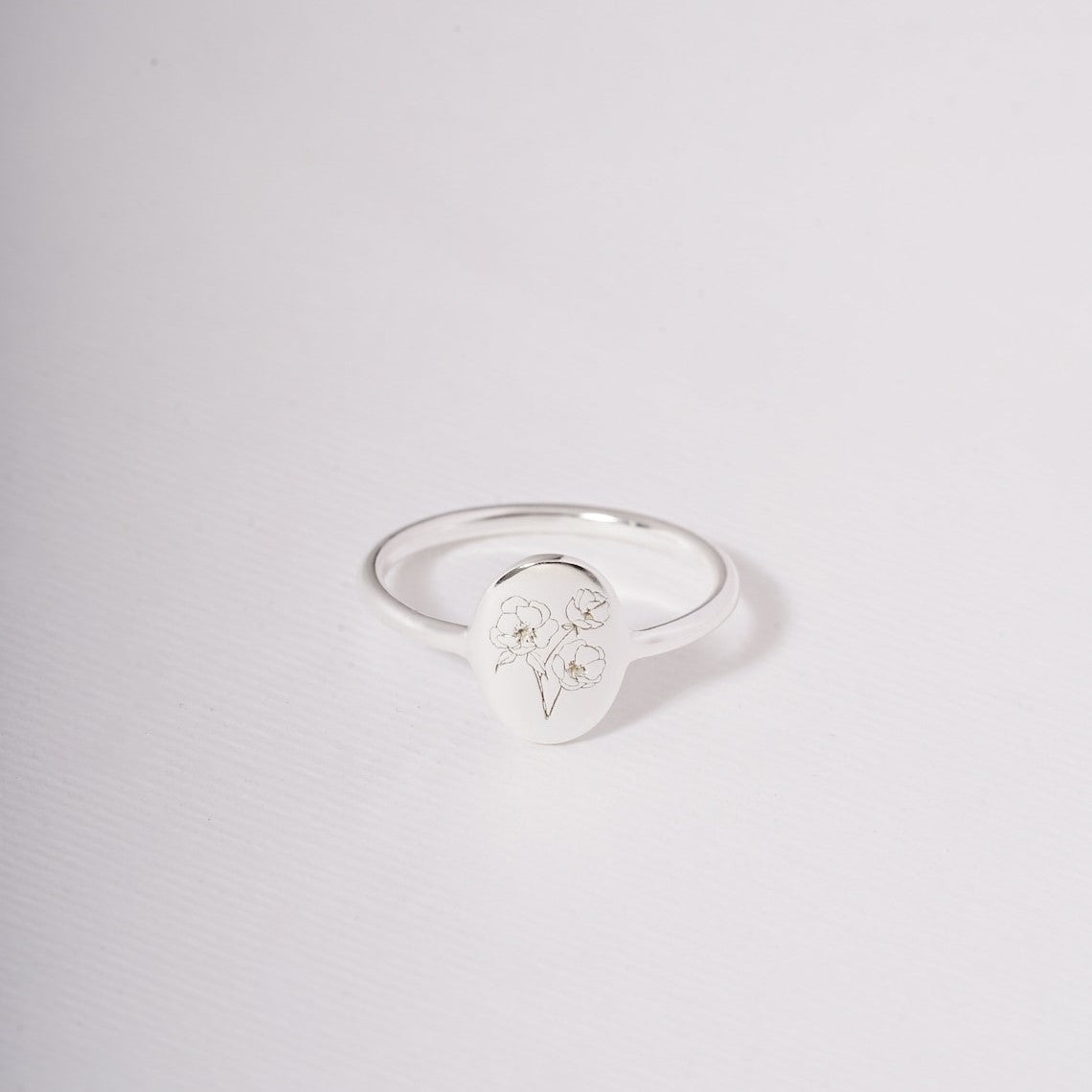 Birthday Flower Ring - Customized Delicate Ring