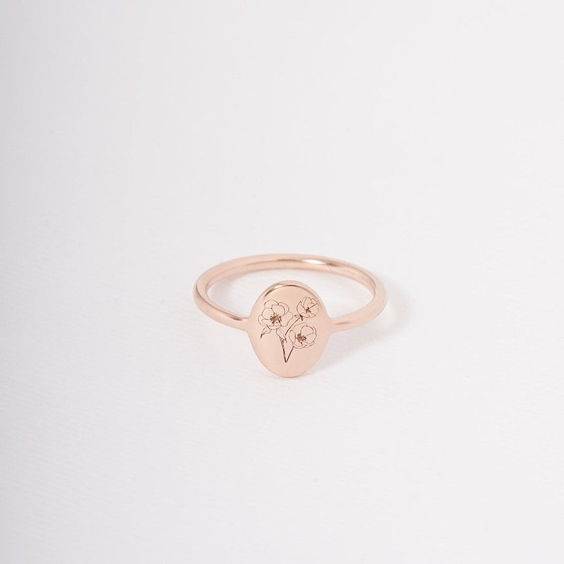 Birthday Flower Ring - Customized Delicate Ring