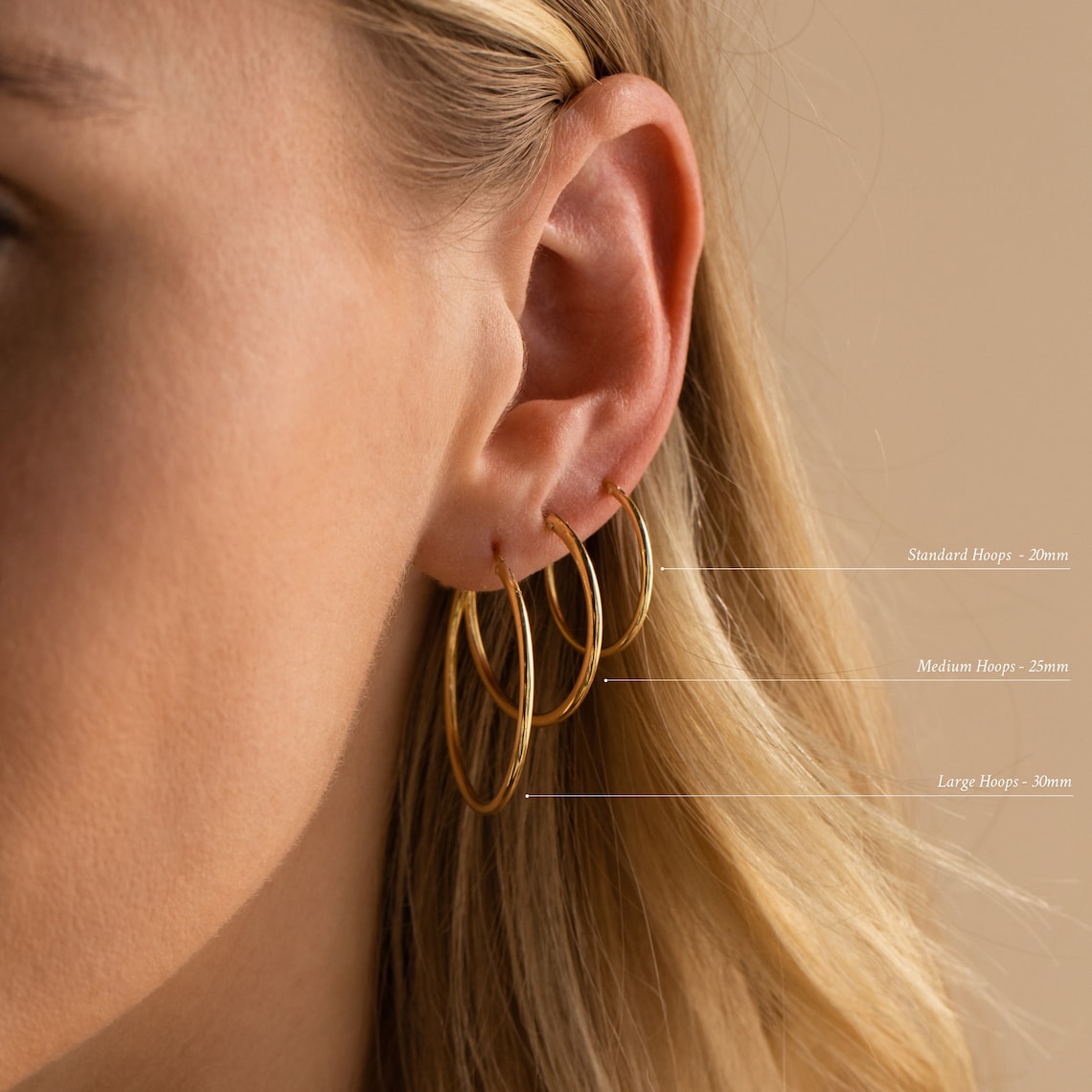 Featherlight Hoops - Gold and Silver Earring Set (4 Pieces)