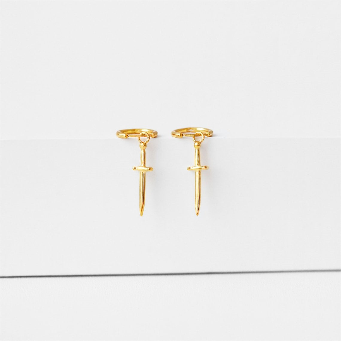 Dagger Earrings - Studs with Crossed Swords