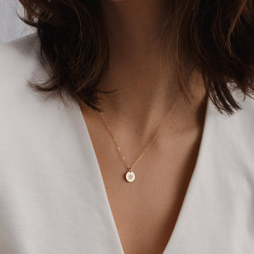 Sunbeam Necklace - Small Pendant Necklace Featuring Sun Design