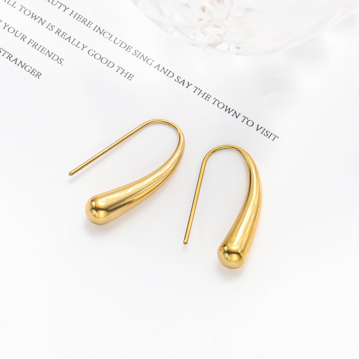 Water Drop - French Hook Earrings