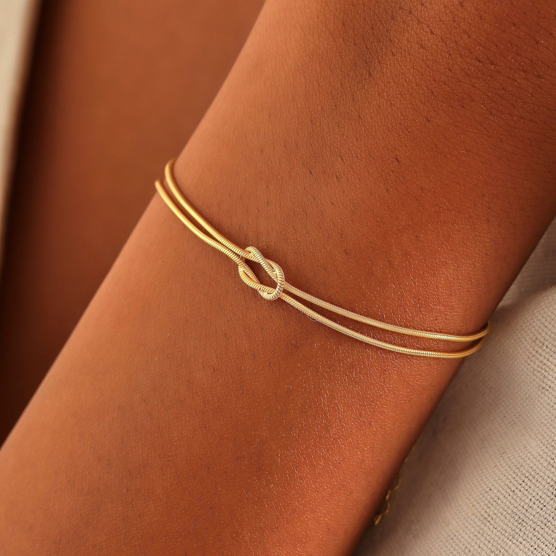 Knot Bracelet - Snake Chain Knot Bracelet