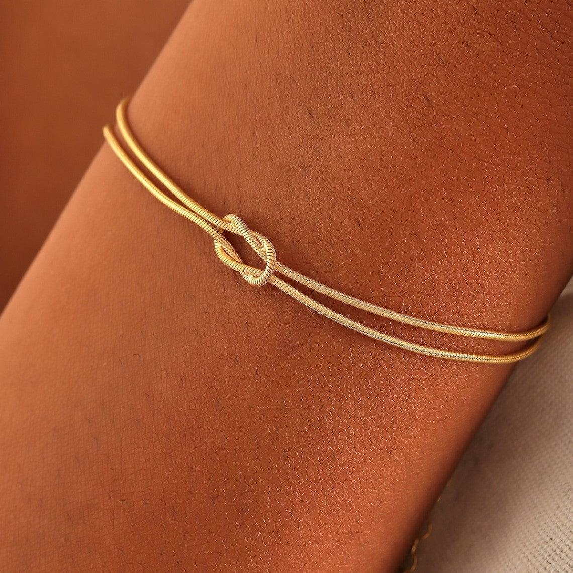 Knot Bracelet - Snake Chain Knot Bracelet