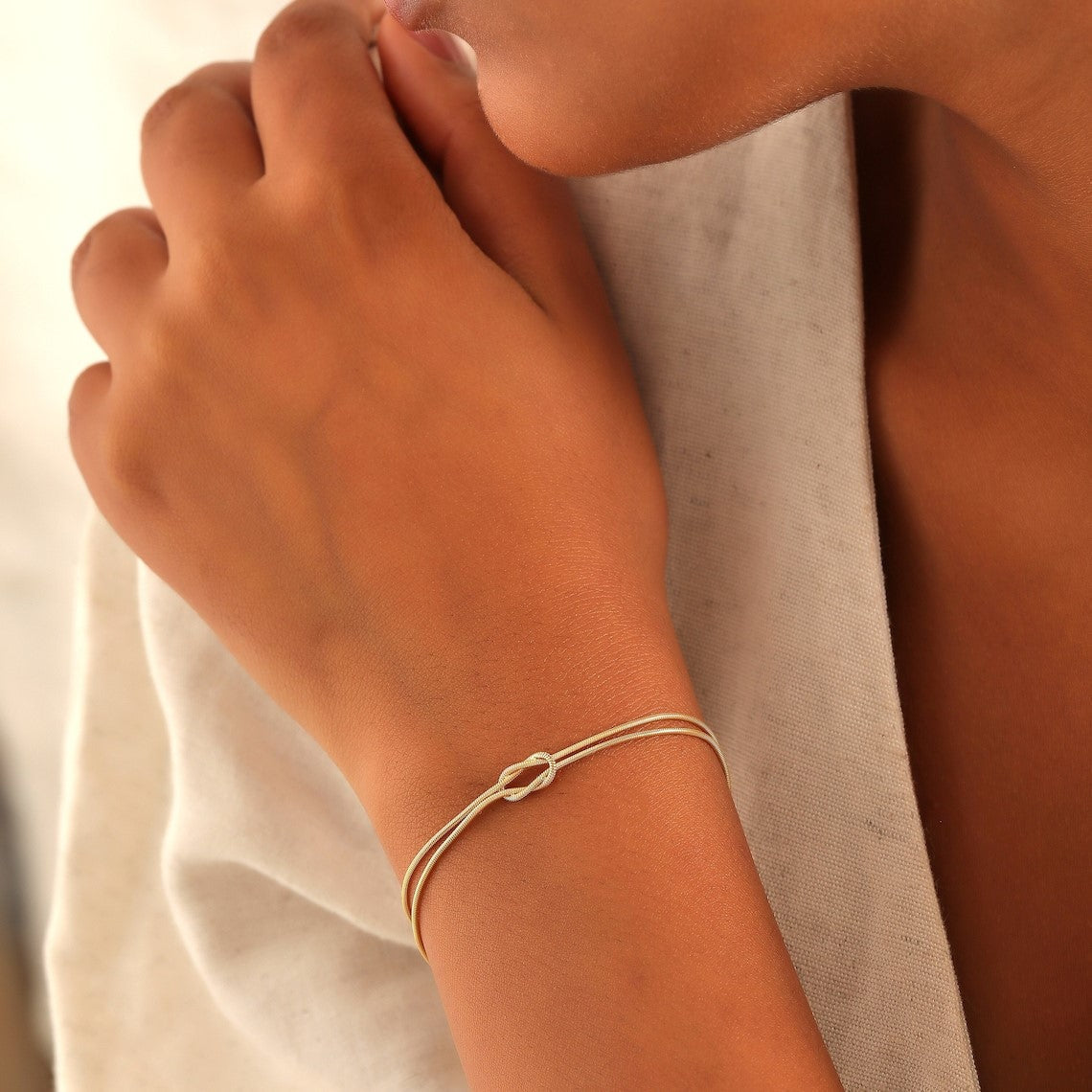 Knot Bracelet - Snake Chain Knot Bracelet