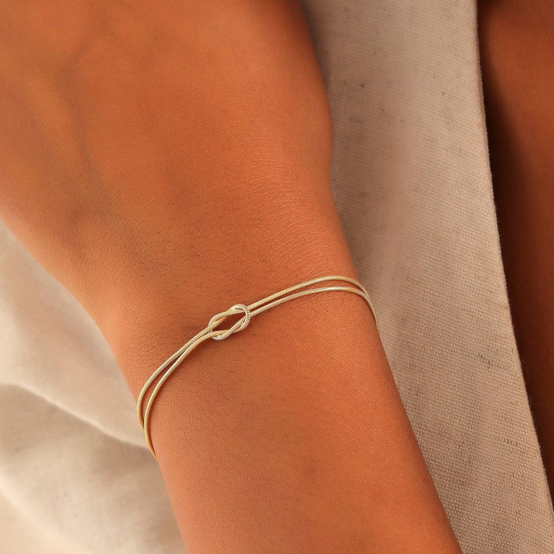 Knot Bracelet - Snake Chain Knot Bracelet