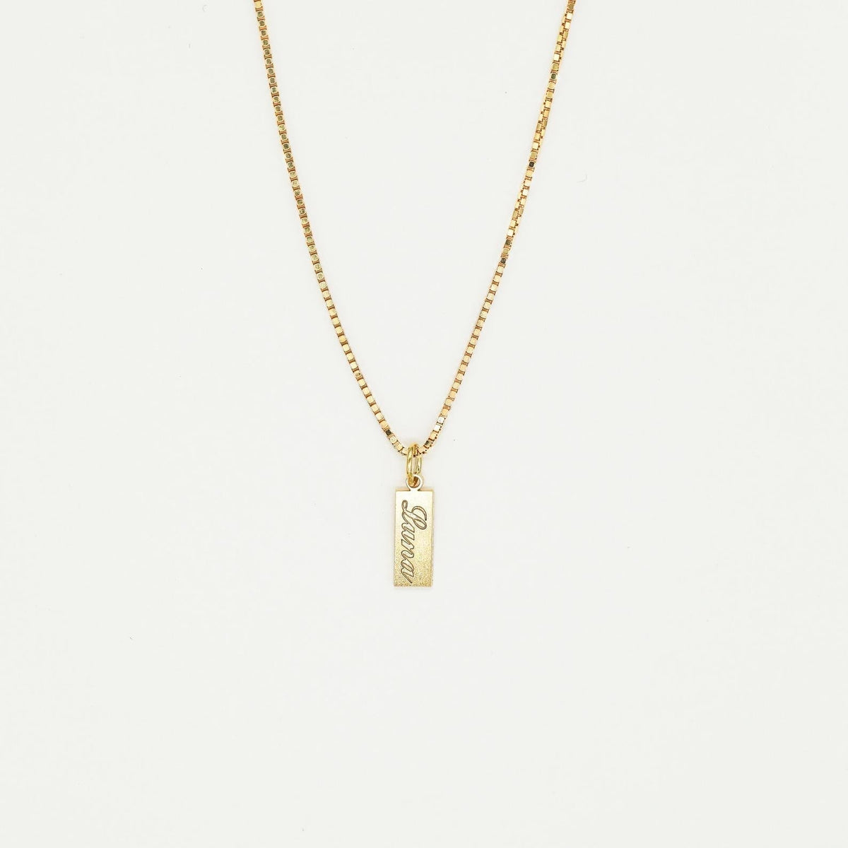 Lina – Custom Fine Plaque Necklace
