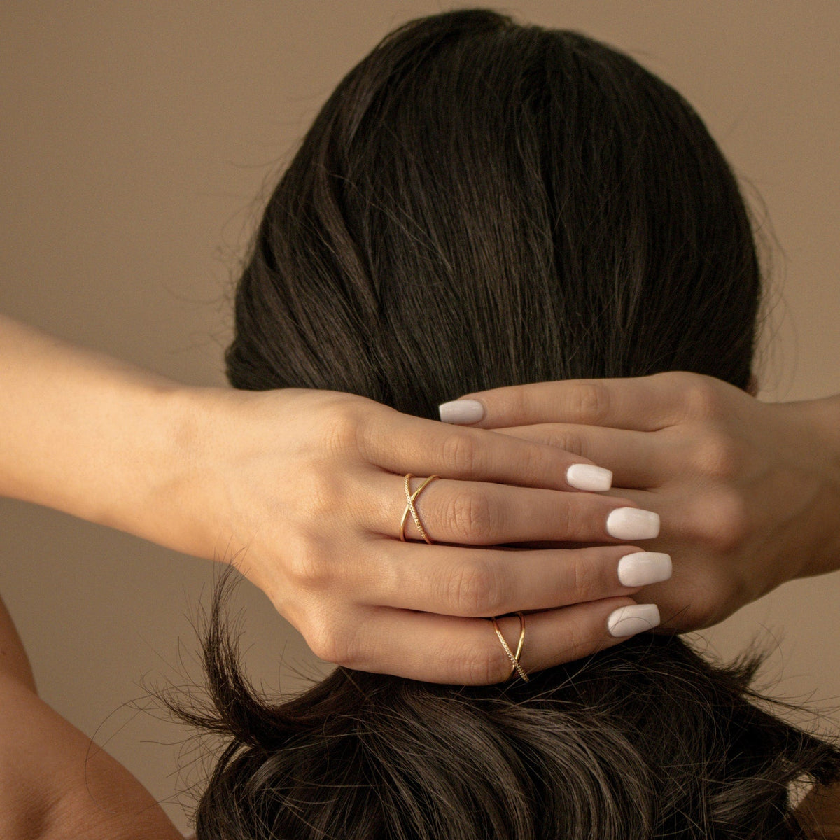 Lena – Luxury pavé X ring