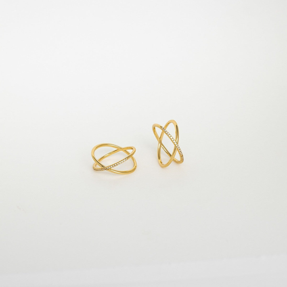 Lena – Luxury pavé X ring