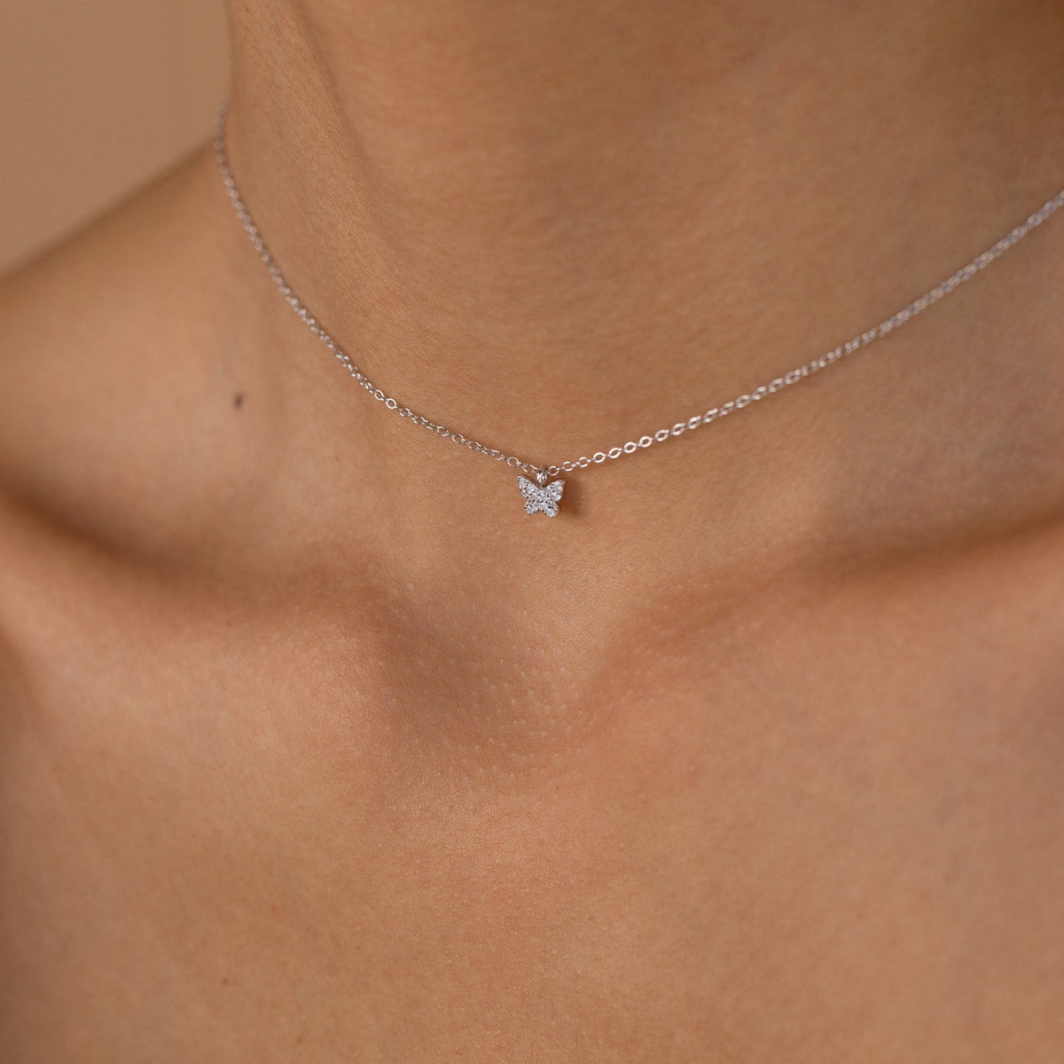 Mandy – Necklace Butterfly Pavé