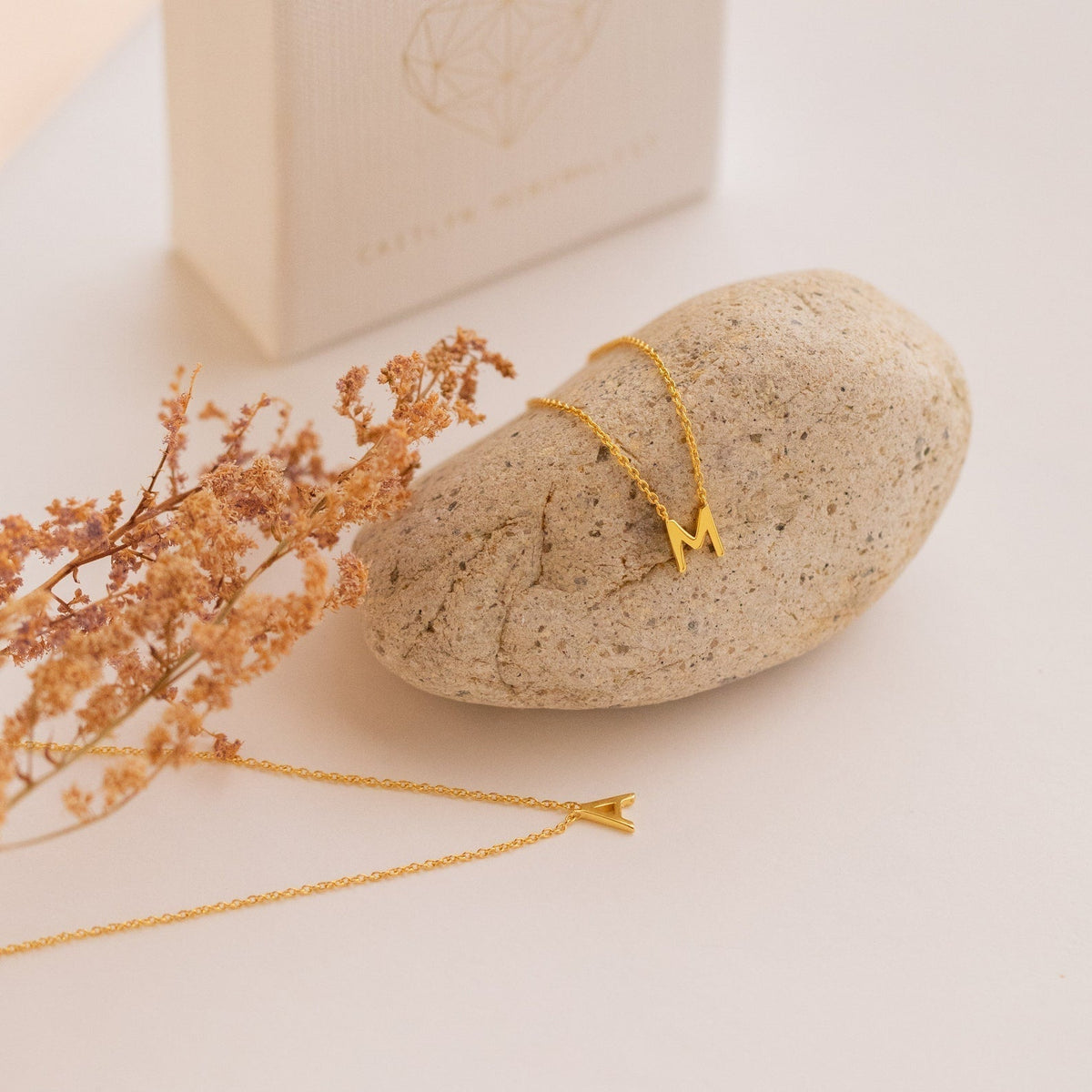 Stylish Necklace with Letters - Trendy Chain with Initials