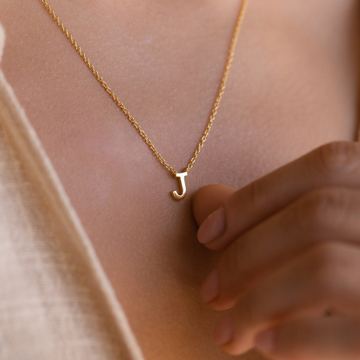 Stylish Necklace with Letters - Trendy Chain with Initials