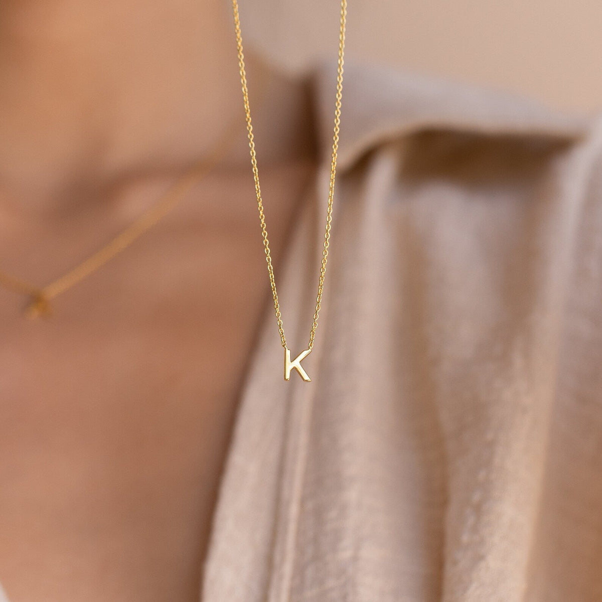 Stylish Necklace with Letters - Trendy Chain with Initials