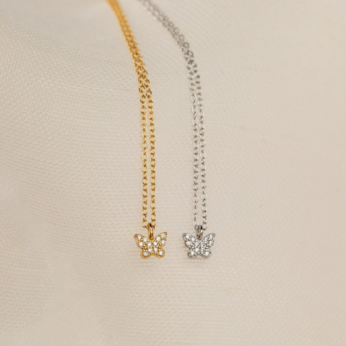 Mandy – Necklace Butterfly Pavé