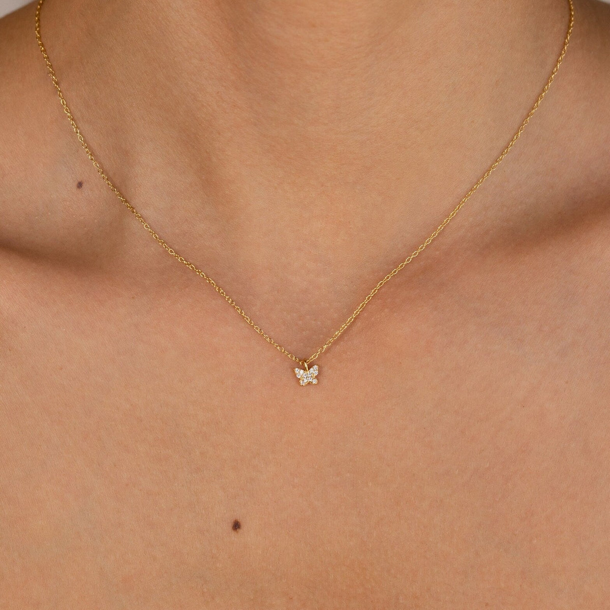 Mandy – Necklace Butterfly Pavé