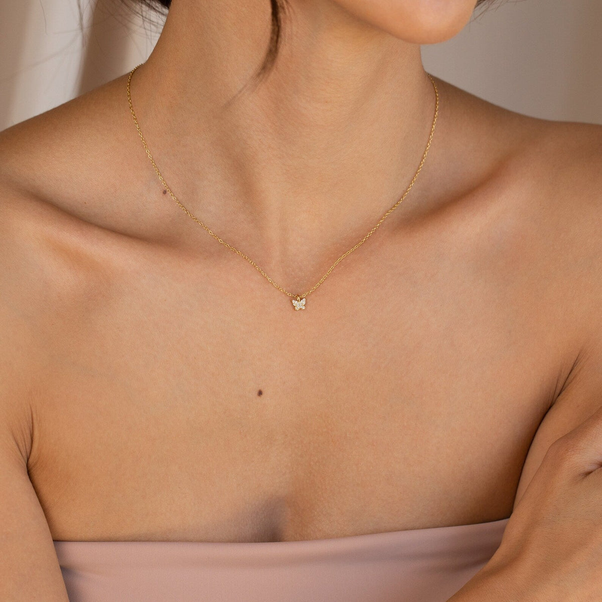 Mandy – Necklace Butterfly Pavé