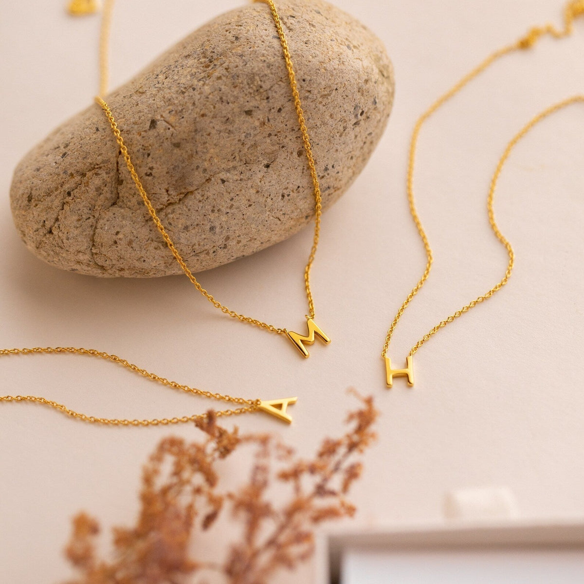 Stylish Necklace with Letters - Trendy Chain with Initials