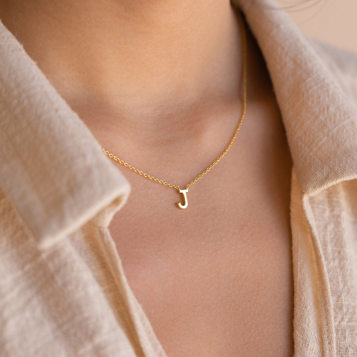 Stylish Necklace with Letters - Trendy Chain with Initials