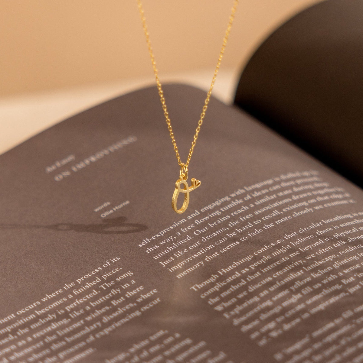 Personalized Initials Necklace with Heart