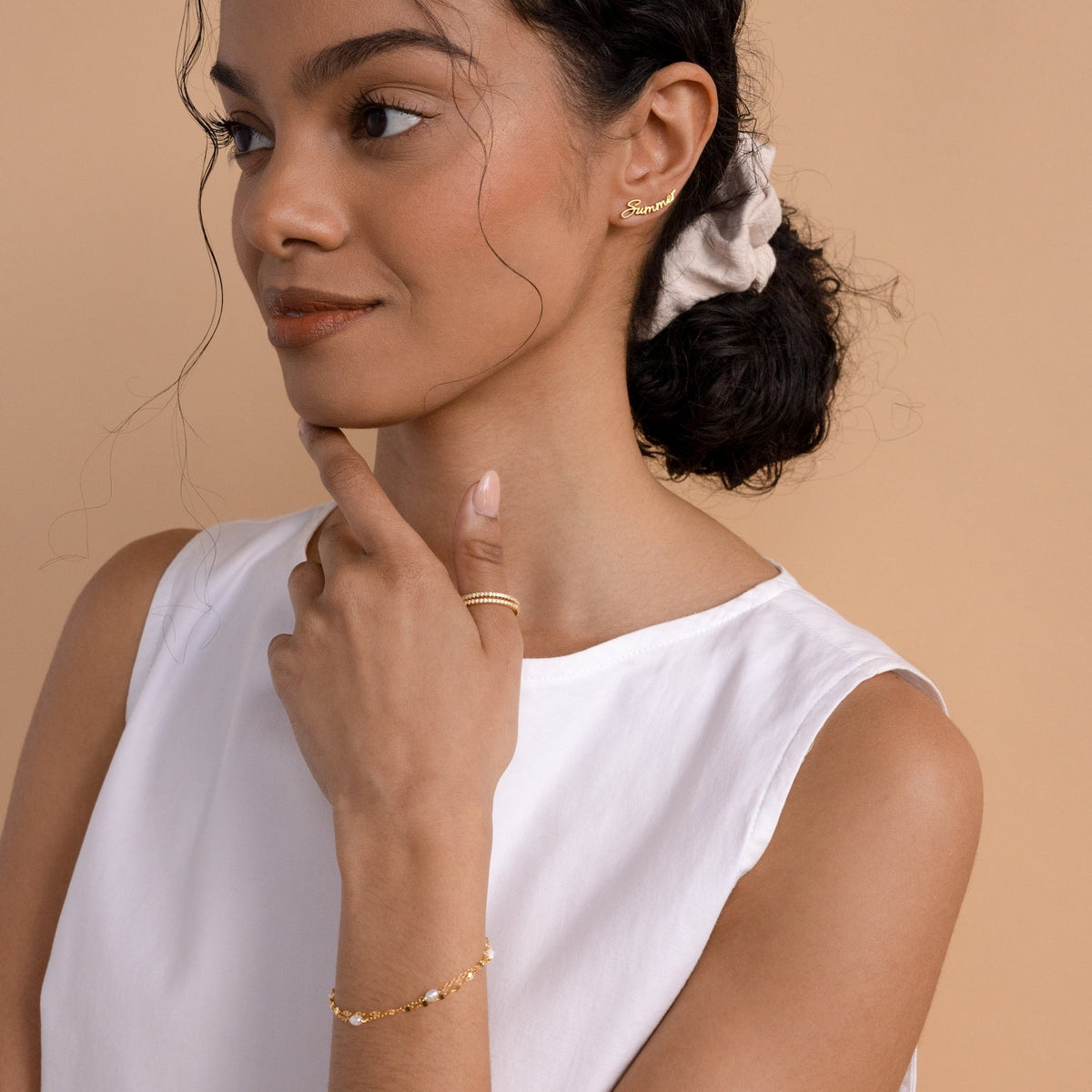 Custom Name Ear Studs - Minimal Earrings