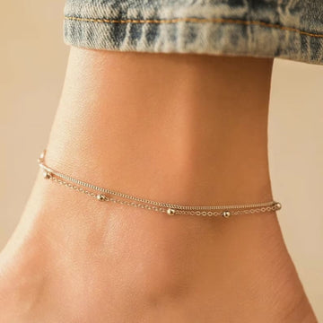 Silver Anklet in 2 Styles