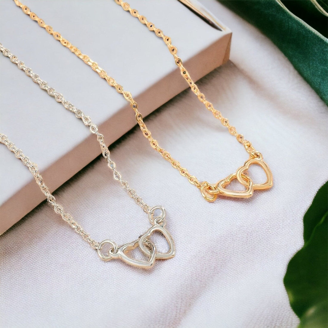 Minimalist Heart Ankle Bracelet - Heart Link Ankle Bracelet