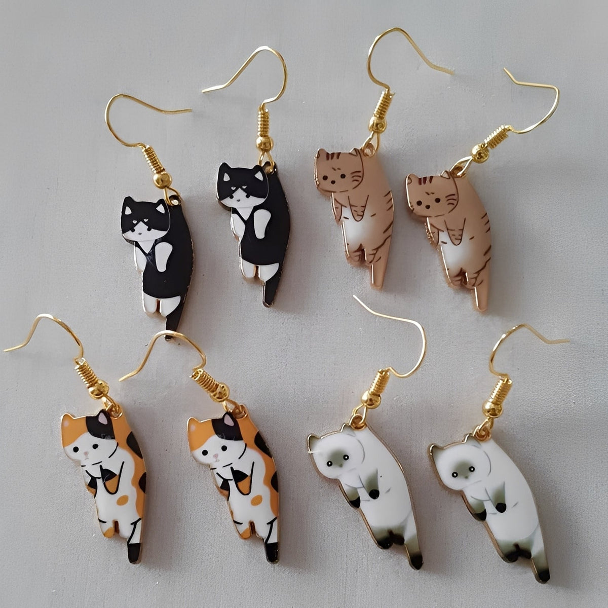 Kate – Hanging Earrings Cat