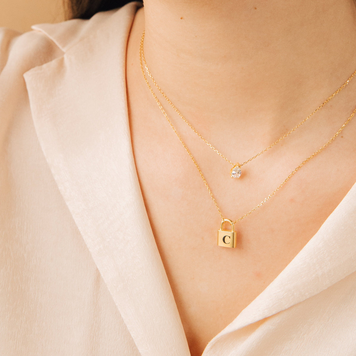 Pear Diamond - Teardrop Diamond Necklace
