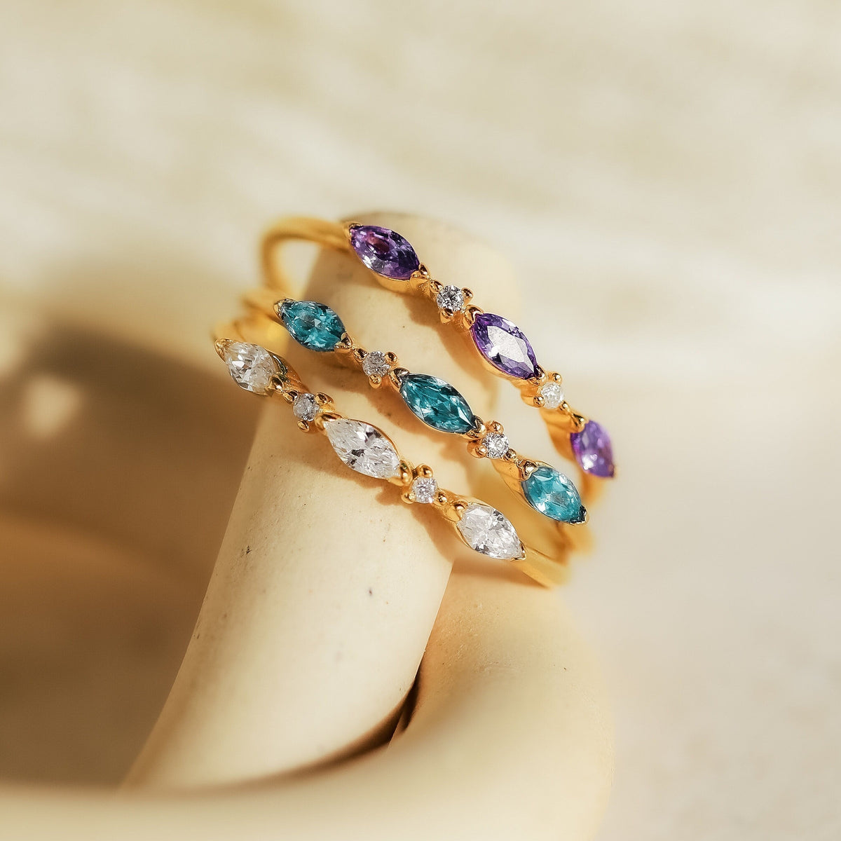 Quinn – Triple Marquise Ring