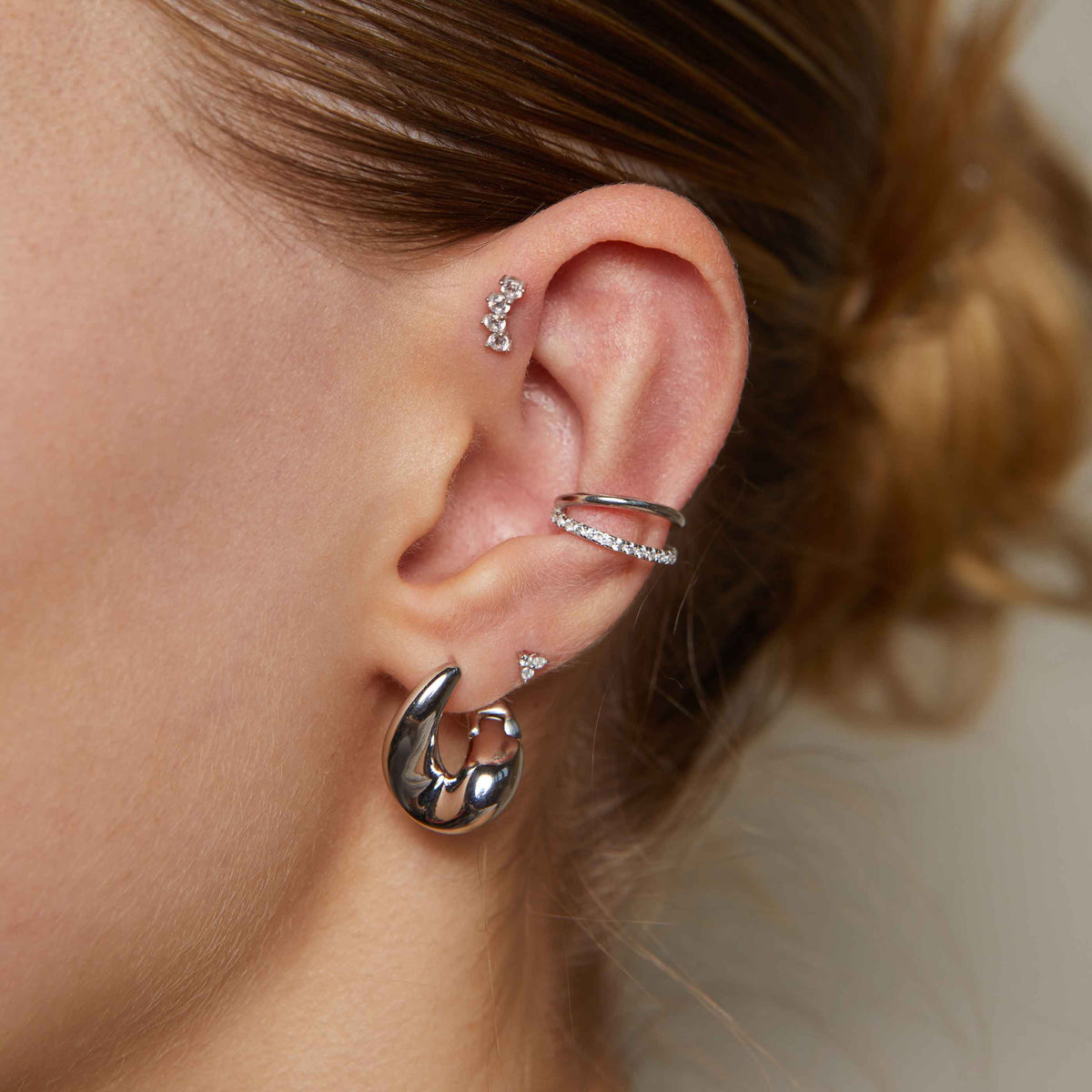 Riley – Silver Ear Cuff