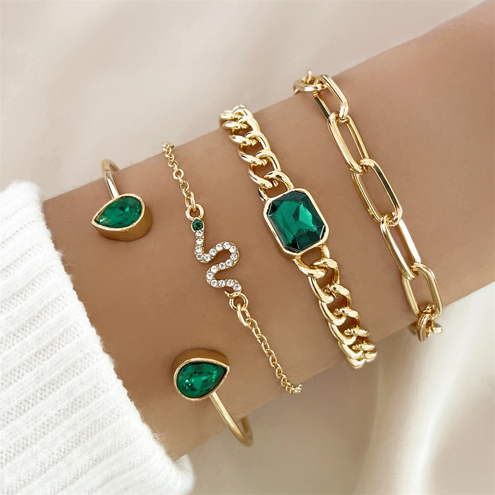 Jade – Bracelet Collection Featuring Green Crystals