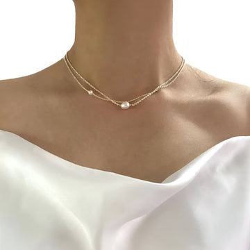 Serenity Shine – Necklace with Freshwater Pearls