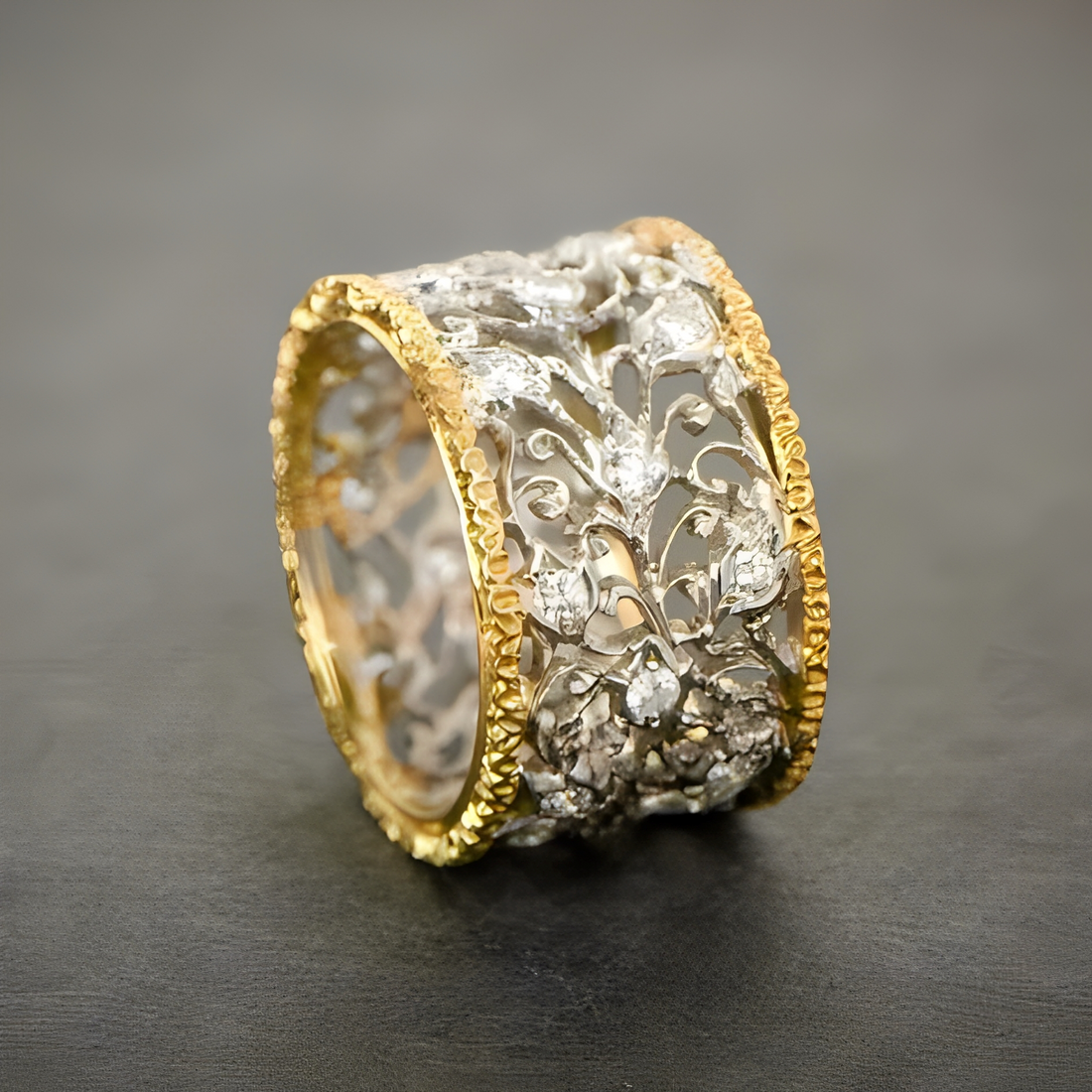Yona – Vintage Ivy Ring Featuring Zircon