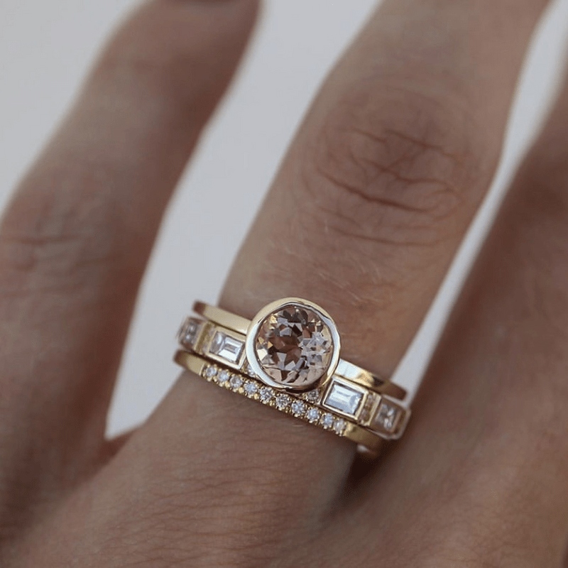 Soline – Ring with Gem Set in Gold