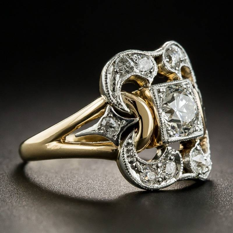 Isla – Vintage ring crafted from premium metal and zirconia