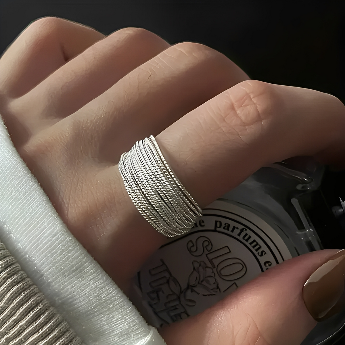 Miley – Layered Silver Ring