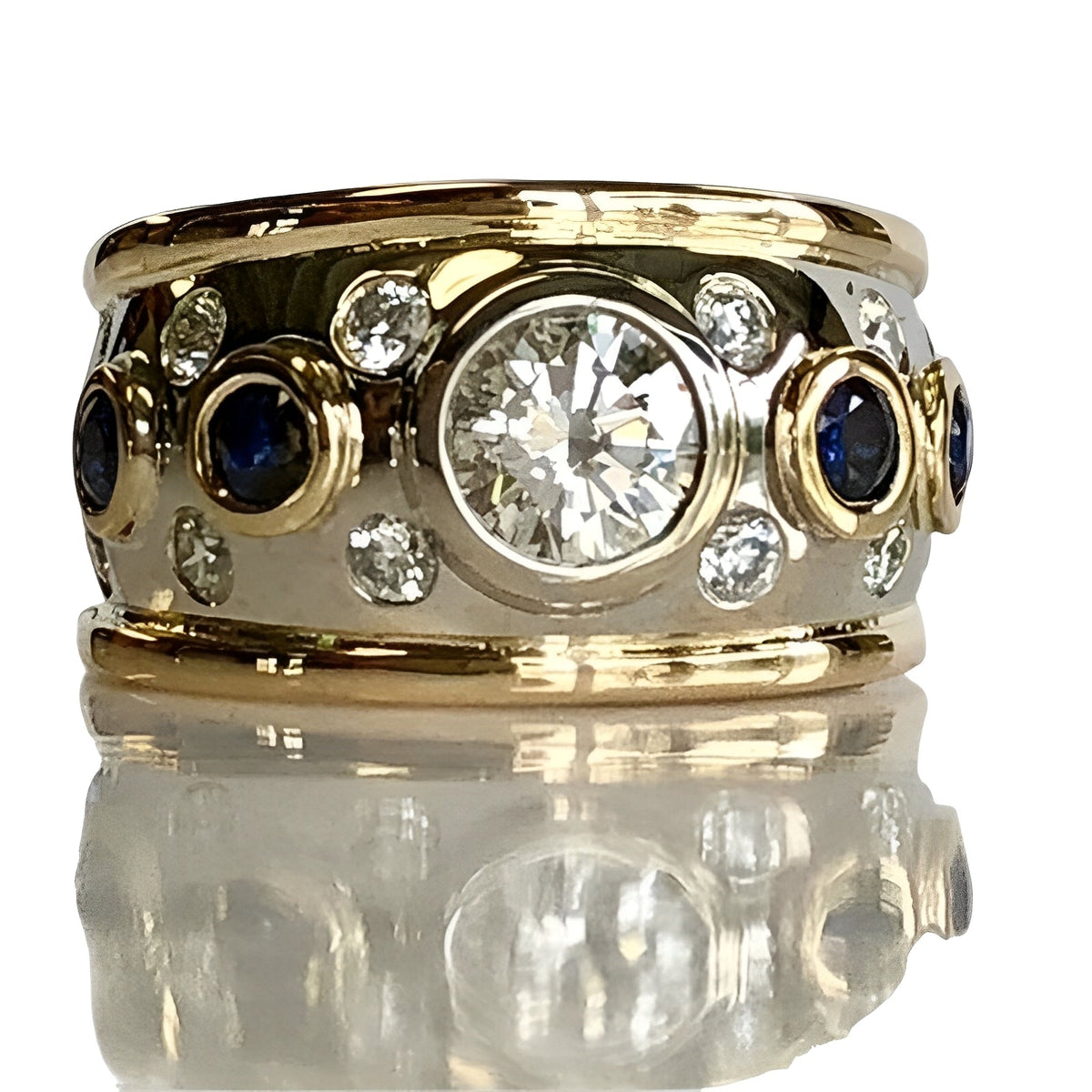 Sierra – Vintage Gold Ring with Set Zircon