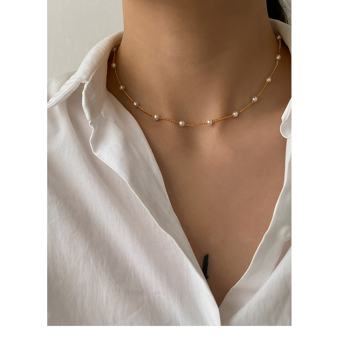 Noelia – Elegant Necklace with Petite Pearl
