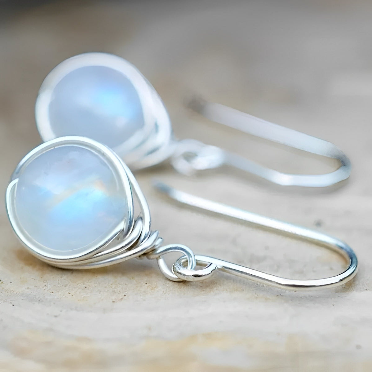 Aylin – Hanging Boho Earrings featuring Moonstone